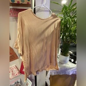 Piphany Women's Peach Short Sleeve Top